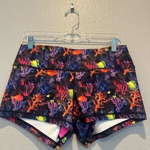 Vibrant Coral Reef Women's Athletic Shorts